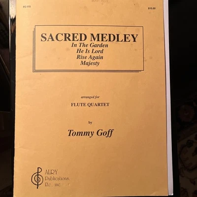 Sacred Medley -Flute Quartet ~ Sheet Music - Image 1 of 3