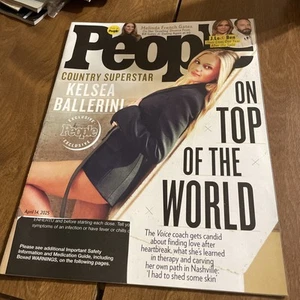 PEOPLE MAGAZINE April 14 2025 Label Cut Out - Picture 1 of 2