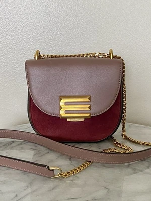 Etro Milan Leather & Suede Crossbody Shoulder Bag Made In Italy - Image 1 of 4