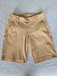 Lululemon Shorts Men's 32 Beige Commission Relaxed Warpstreme 10" - Picture 1 of 7