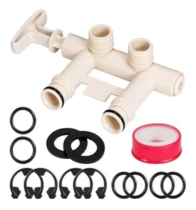 7129871 Water Softener Bypass Valve with Threaded Adapters, Water Softener... - Picture 1 of 2