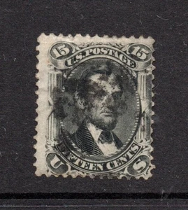 US 1861 old 15 C. Abraham Lincoln stamp (Michel 22) nice used - Picture 1 of 2
