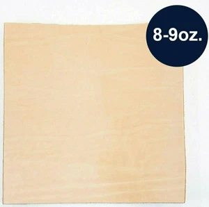 8/9 oz (3.2-3.6mm) 24"x48"  Full Grain Veg Tan Tooling Cowhide Leather ELW - Picture 1 of 6