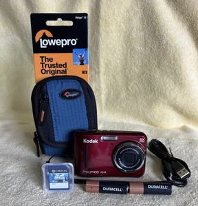 Kodak PIXPRO Friendly Zoom - FZ43-Red- 16MP Digital Camera 4X Zoom +8GB SD Card- - Picture 1 of 13
