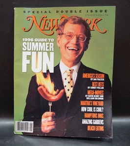 New York Magazine June 24–July 1 1996 David Letterman Cover – Summer Fun➗ - Picture 1 of 3
