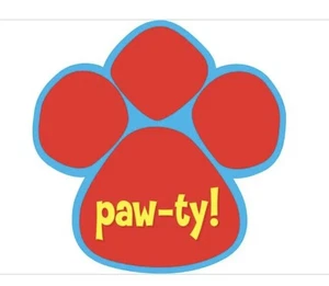 8-Count Party Invitation Postcards, Paw-Ty Time Birthday - Picture 1 of 3