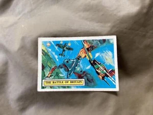 Tarjetas de batalla vintage 1965 de la Segunda Guerra Mundial BATALLA DE BRITAIN Inglaterra Reino Unido #59 Spitfire - Imagen 1 de 2