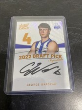 George Wardlaw 2023 Select Legacy AFL DPSC4 Draft Pick Signature Copper #016/175
