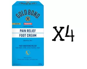 Gold Bond Pain Relief Foot Cream 113g NEW FRESH x 4 - Picture 1 of 1