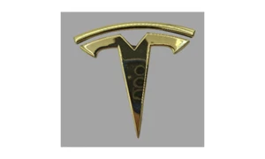 Emblem Tesla 3/y/s/x vorne/hinten gold Metall Logo Premium - Bild 1 von 2