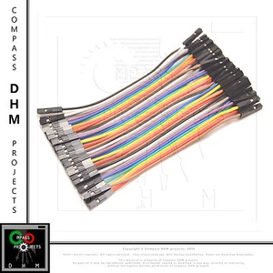 40 cavetti Dupont femmina femmina 10 cm cavi flessibili jumper Arduino - Imagen 1 de 1