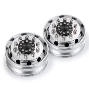 Llantas delanteras de metal Qmore para RC 1/14 Tamiya tractor camión sobre orugas reemplazo - Imagen 1 de 18