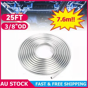 25Ft 3/8" OD Steel Bundy Tube Brake Pipe 7.6m Fuel Transmission Line Zinc Coated - Picture 1 of 7