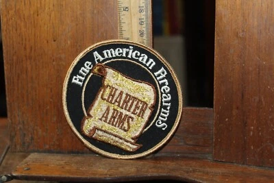 Vintage Embroidered Patch Charter Arms Fine American Firearms - Image 1 of 2