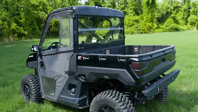 Polaris Ranger XP 900 Folding Rear Windshield Back Window Dust Panel 2013-2019 Foto 1 de 4