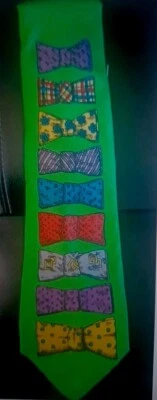 Corbata de moño Fornasetti Milano con estampado gráfico de seda para hombre hecha en Italia nueva con etiquetas  Foto 1 de 4