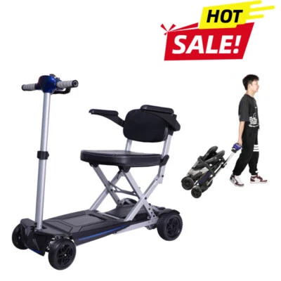 Scooter de movilidad de viaje ligero plegable 4 ruedas 9,32 millas 275 lb capacidad Foto 1 de 4