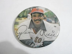 BOTÓN PINBACK ESTADIO DE BÉISBOL 3" #120-076 - ARROZ JIM - RED SOX - Imagen 1 de 1
