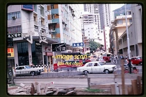 Hong Kong, Street Scene Cars & Bus in 1968, Kodachrome Slide an19b - Picture 1 of 2