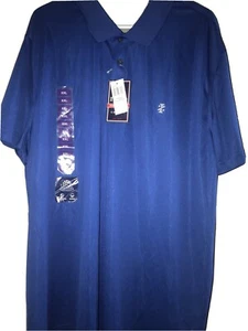 NEW Mens IZOD Polo Shirt Royal Blue Solid Top Collar XXL 2X $50 Business Casual - Imagen 1 de 12
