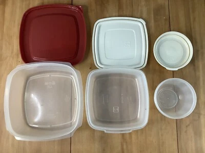 Vintage Rubbermaid Food Storage Containers - 6pcs - Image 1 of 4