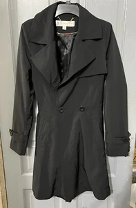 Trina Turk Size 10 Fit & Flare Rain Coat Trench Jacket Classy - Picture 1 of 8