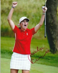 PAULA CREAMER SIGNED LPGA GOLF 8x10 PHOTO #2 Autograph PROOF - Foto 1 di 2
