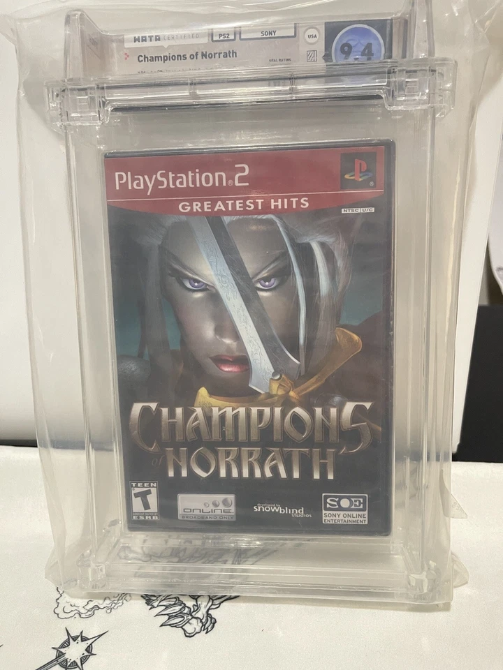 PS2 PlayStation 2 Champions Of Norrath Factory Sealed WATA Graded 9.4 - B+ Seal - Image 1 of 4
