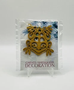 Vintage geschnitzter Ahorn Nordwest Frosch Dekoration Ornament 3 "x 3" Handarbeit in USA - Bild 1 von 3