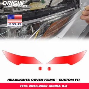 PreCut Headlights Protection Clear Covers Bra Film Kit PPF Fits 2016-2022 ILX - Foto 1 di 5