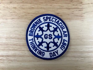 1987 Thinking Day Patch Girl Scout Brownie Spectacular - Picture 1 of 2