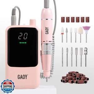 GAOY Rechargeable Cordless Nail Drill for Beginners, Electric Nail File with - Picture 1 of 5