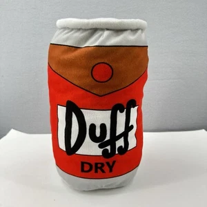 Almohada de felpa exclusiva de Universal Studios Los Simpson 14" Duff lata de cerveza seca - Imagen 1 de 12
