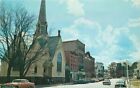 Autos 1950s Main St Johnsbury Vermont 1st Church Christ Scientist Postcard 5375