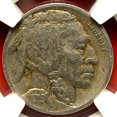 NGC VF-25! 1919-D BUFFALO NICKEL - Image 1 of 3