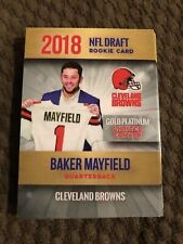 2018 NFL Gold Platinum Baker Mayfield Rookie Card