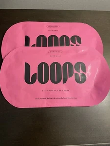 Loops Double Take Glow Mask 1 Hydrogel Face Mask NEW X2 - Picture 1 of 2