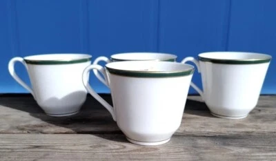 VTG NEW Royal Doulton OXFORD GREEN Coffee/Tea Cup Set Of 4 - Image 1 of 4