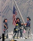NEW YORK FIREFIGHTERS RAISING FLAG 9/11 8x10 GLOSSY PHOTO PRINT Genuine Licensed