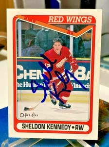 SHELDON KENNEDY RC AUTO HARD SIGNED OPC 1990 ROOKIE O PEE CHEE