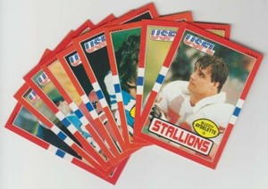 1985 Topps USFL Factory SET BREAK singles - near mint condition