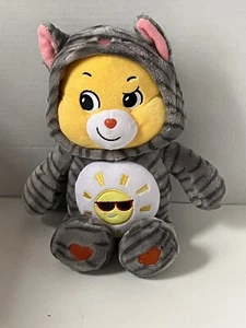 Care Bears Funshine 12" Plush Bear Kitty Cat Hoodie Costume Friends Yellow - Picture 1 of 3