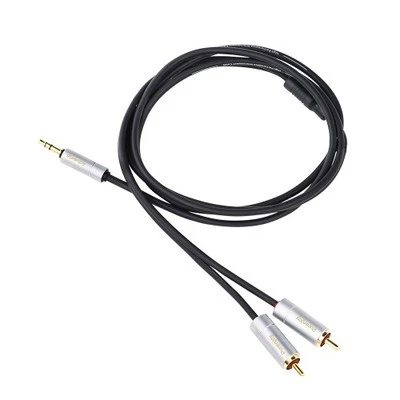 3.5mm Male to 2*RCA Male Stereo Audio Cable (5ft/10ft) - Image 1 of 4