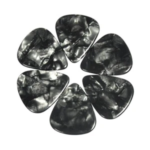 100pcs Extra Heavy 1.5mm Blank Celluloid Guitar Picks Plectrums Pearl Black - Picture 1 of 4