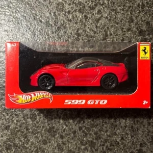 Hot Wheels Racing 1/43 Ferrari 599 GTO Rosso X5535 mai aperto con scatola dal Giappone - Foto 1 di 4
