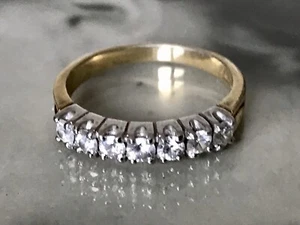 Vintage Damen Memory Ring farblose Steine Silber Gr.60 19,1 vergoldet - Bild 1 von 24