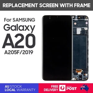 New Replacement LCD Display Touch Screen With Frame for Galaxy A20 OEM. - Picture 1 of 2