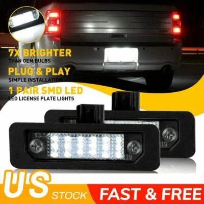 Lámpara de matrícula LED flexible blanca brillante para 10-14 Mustang 08-11 Focus 09-18 Foto 1 de 4