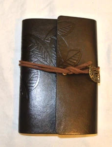 Retro Spiral Ring Binder Diary - Leaf-Travel/Notebook/Journal - NEW  - Picture 1 of 2