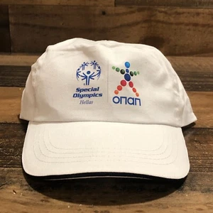 Special Olympics Hat Strapback Baseball Cap Mens White Hellas Greece Lightweight - Picture 1 of 12